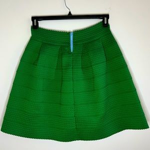 Anthropologie Girls from Savoy Ponte Bell Skirt M Green